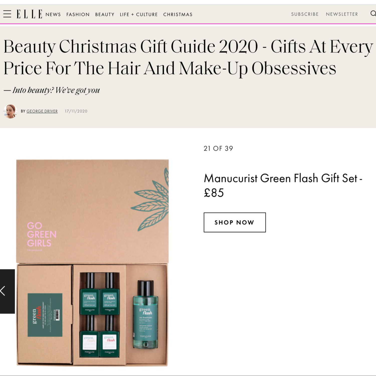 Manucurist, Green Flash Gift Set