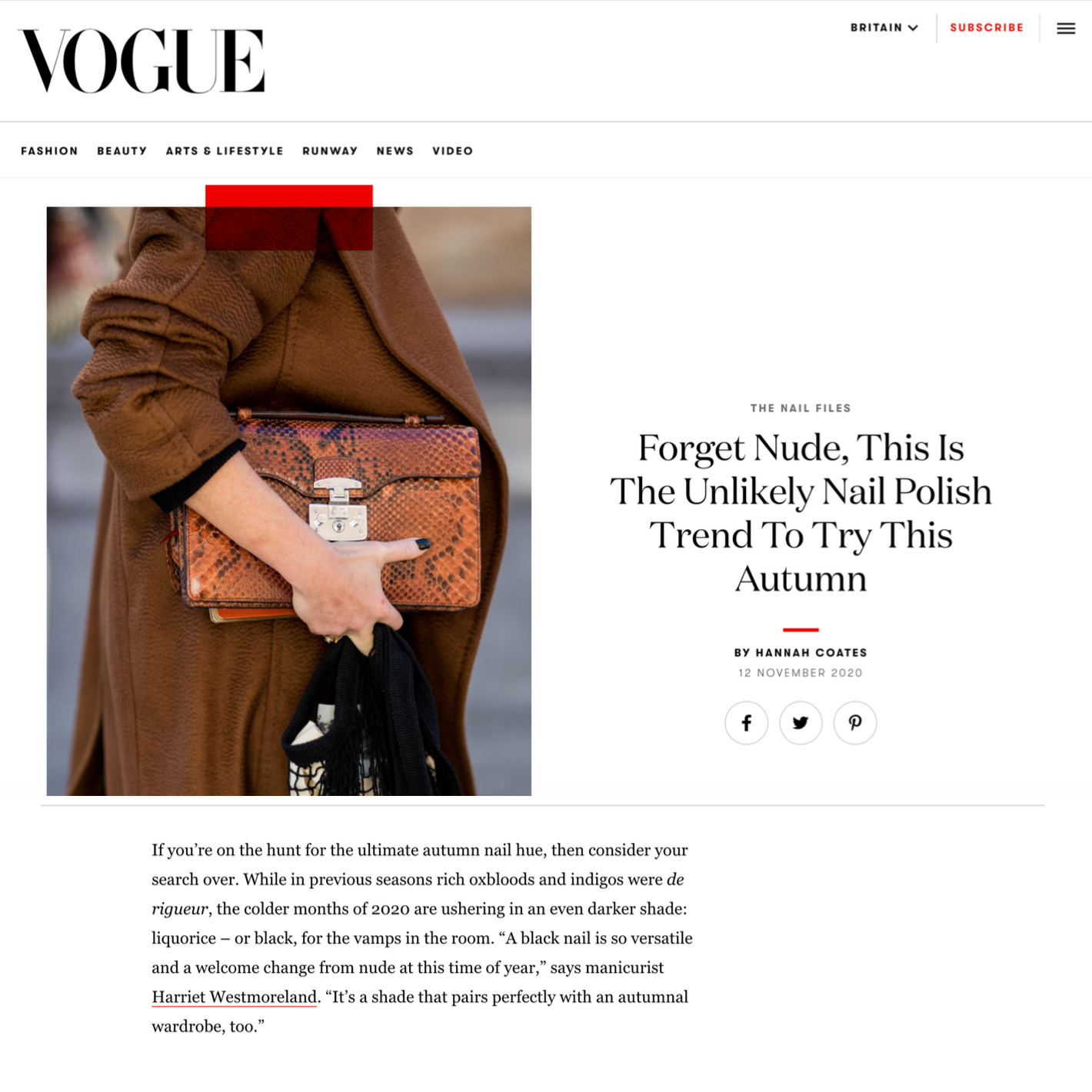 Nail polish trend to try this autumn