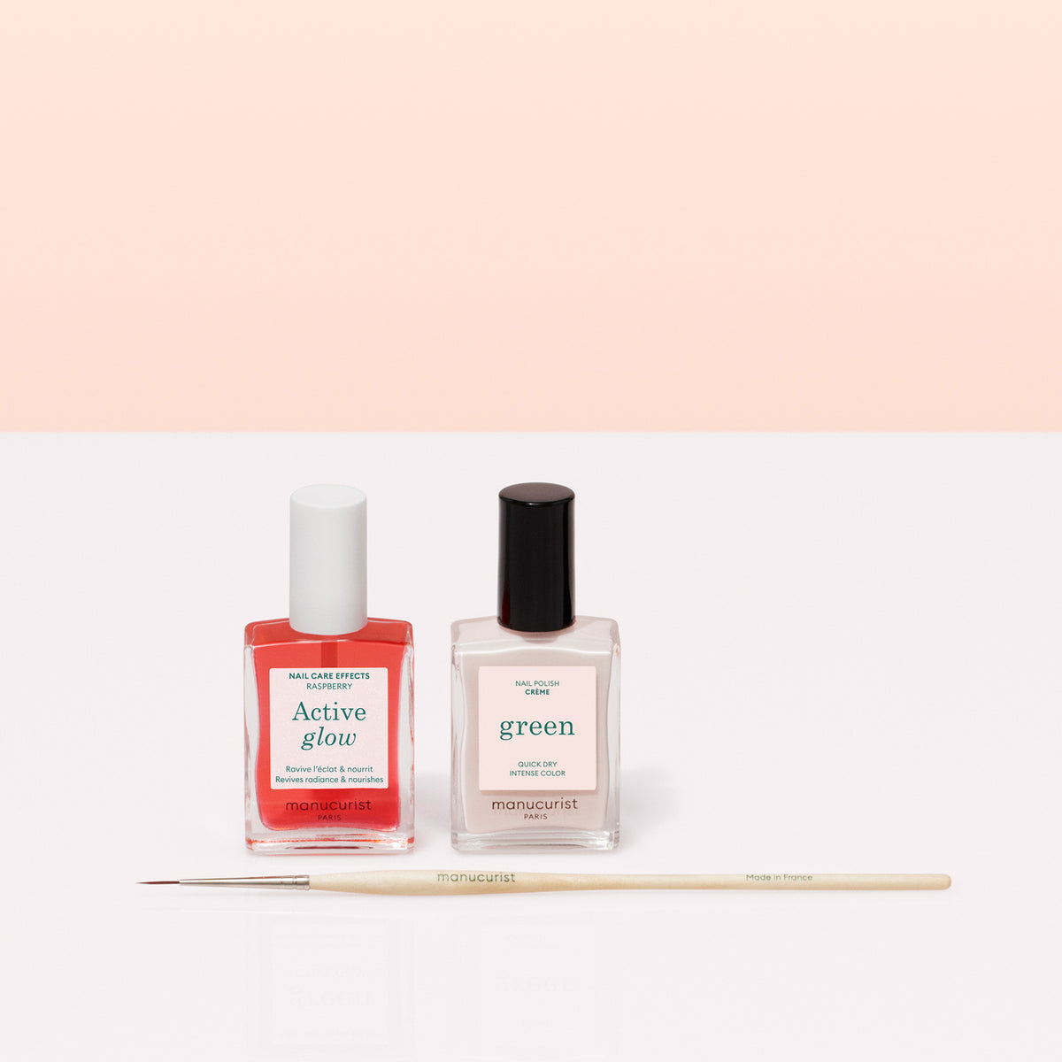 Two nail polish bottles from Manucurist&