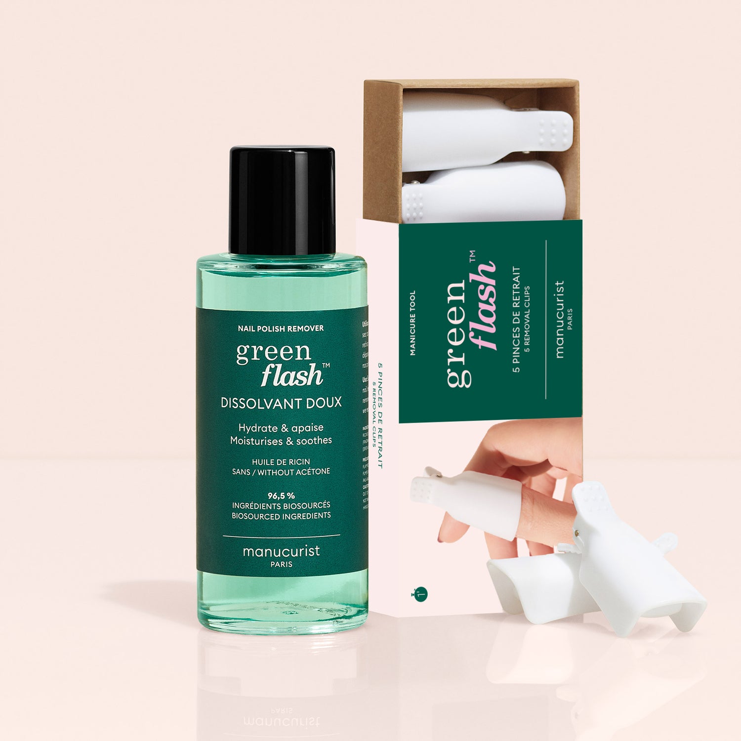 Nail clips & Green Flash remover duo