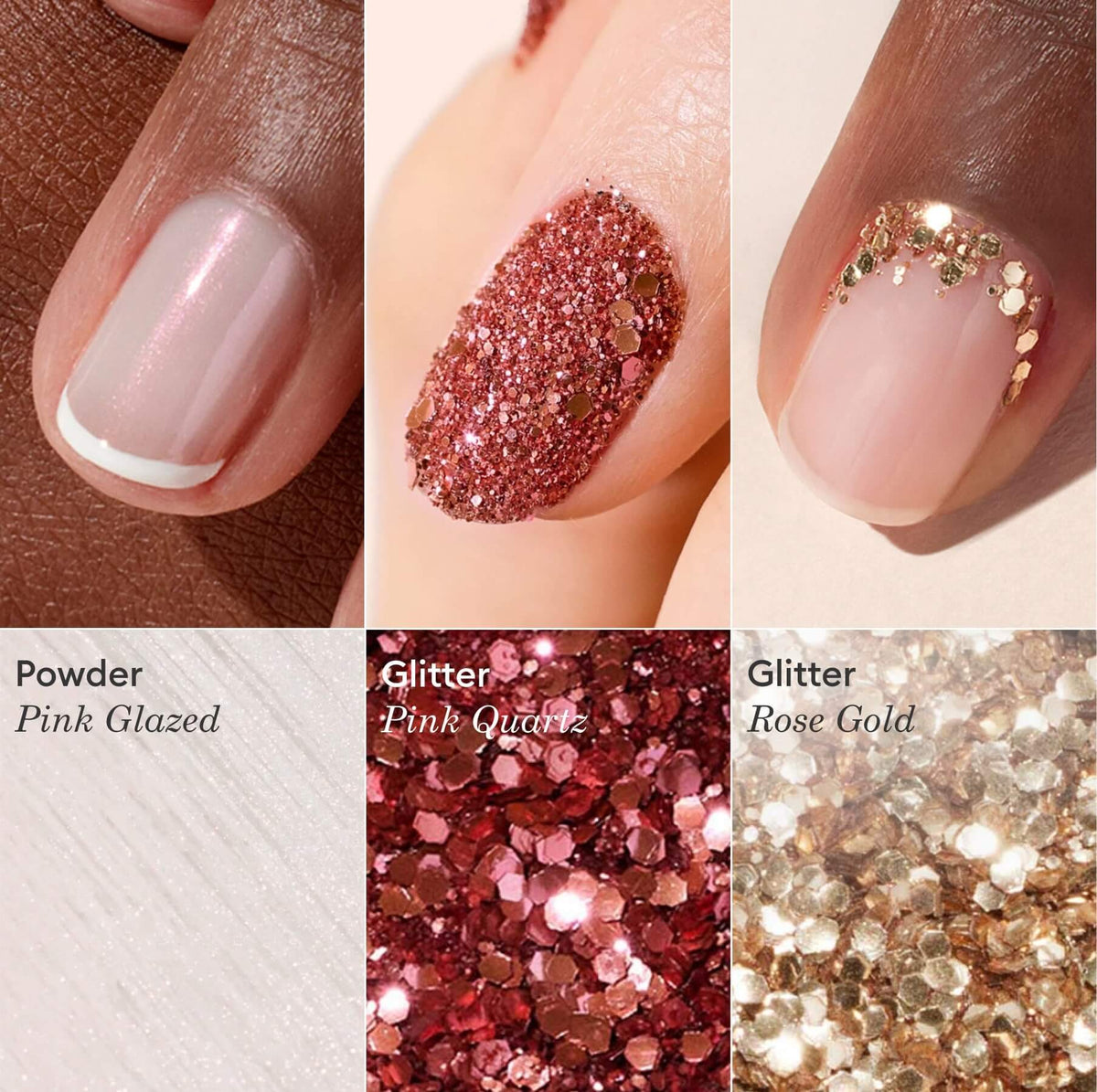Three nail art styles using Manucurist&