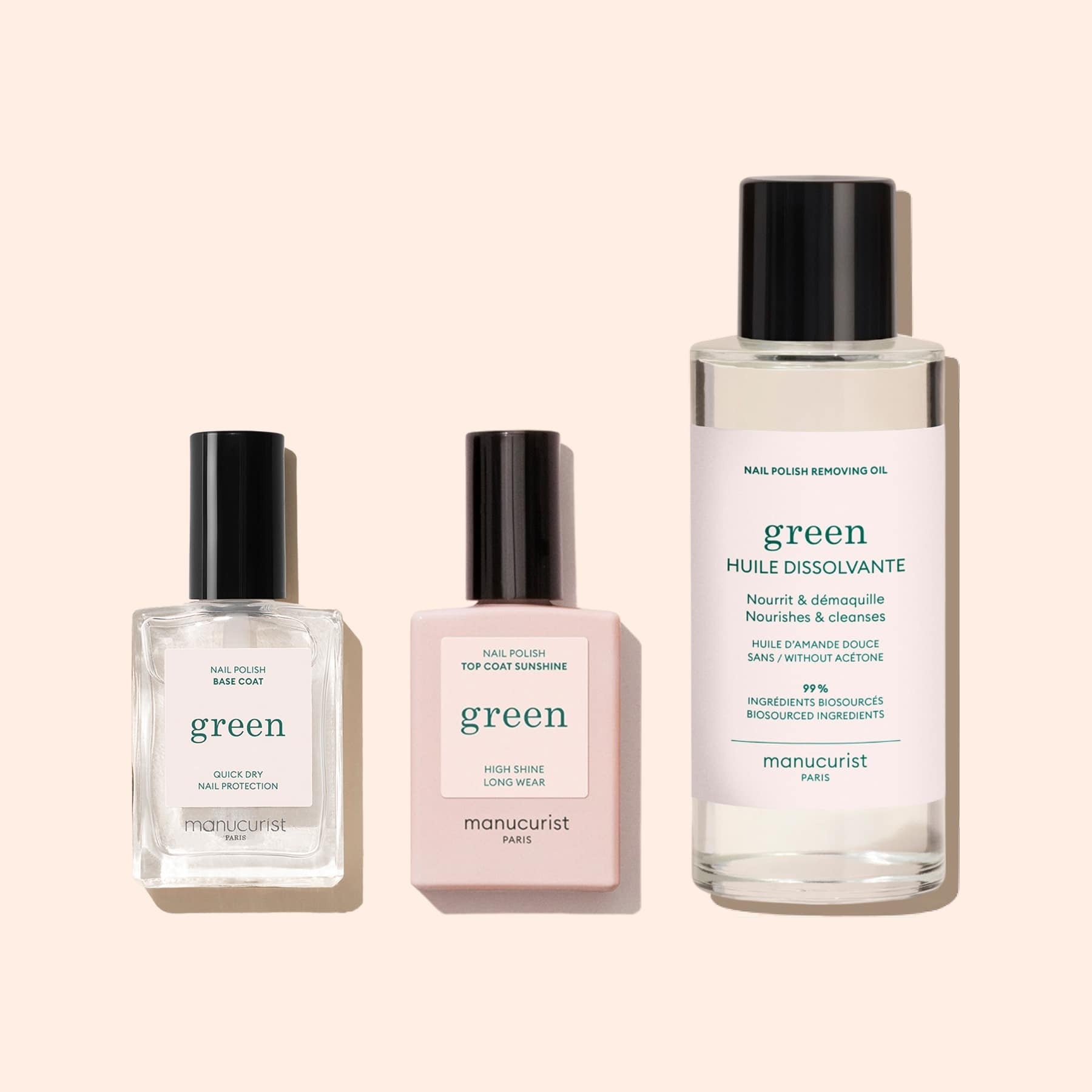 Trio Base Top Remover Green™