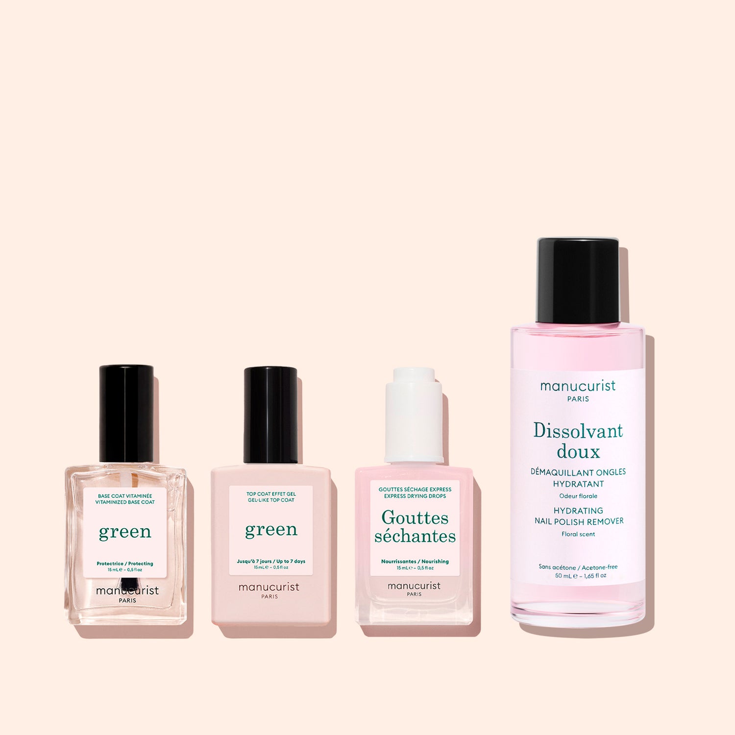 Four bottles from Manucurist&