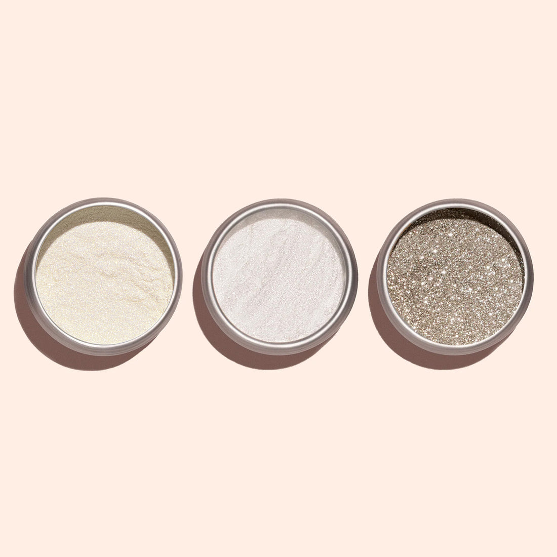 Golden Glazed, White Glazed &amp; Mirror Effect Trio