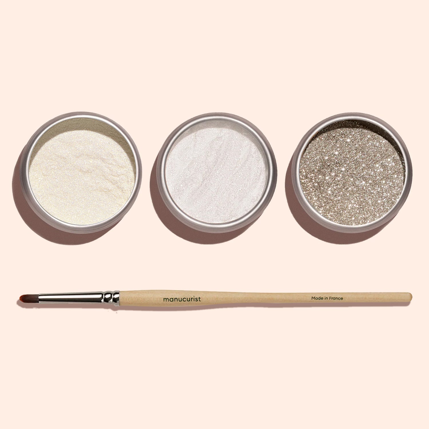 Golden Glazed, White Glazed &amp; Mirror Effect Trio