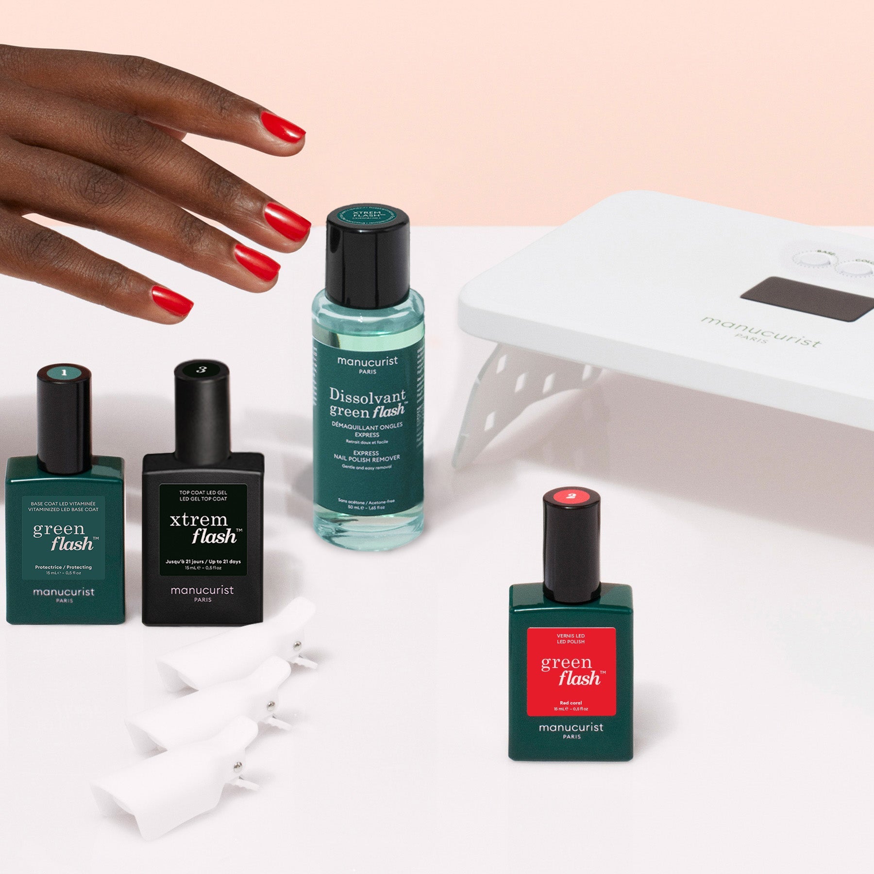 Discovery kit - Green Flash LED nail polish | Manucurist