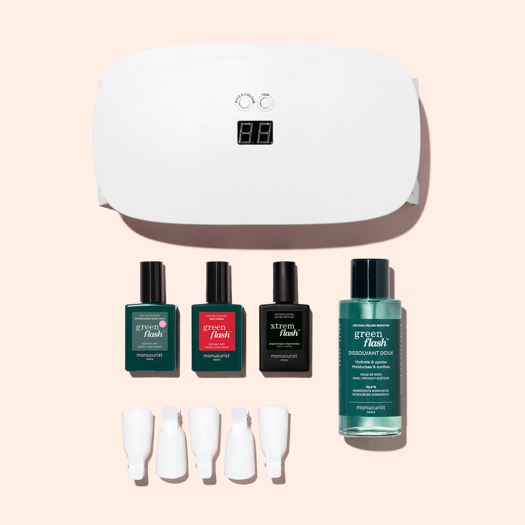 Discovery kit - Green Flash LED nail polish | Manucurist