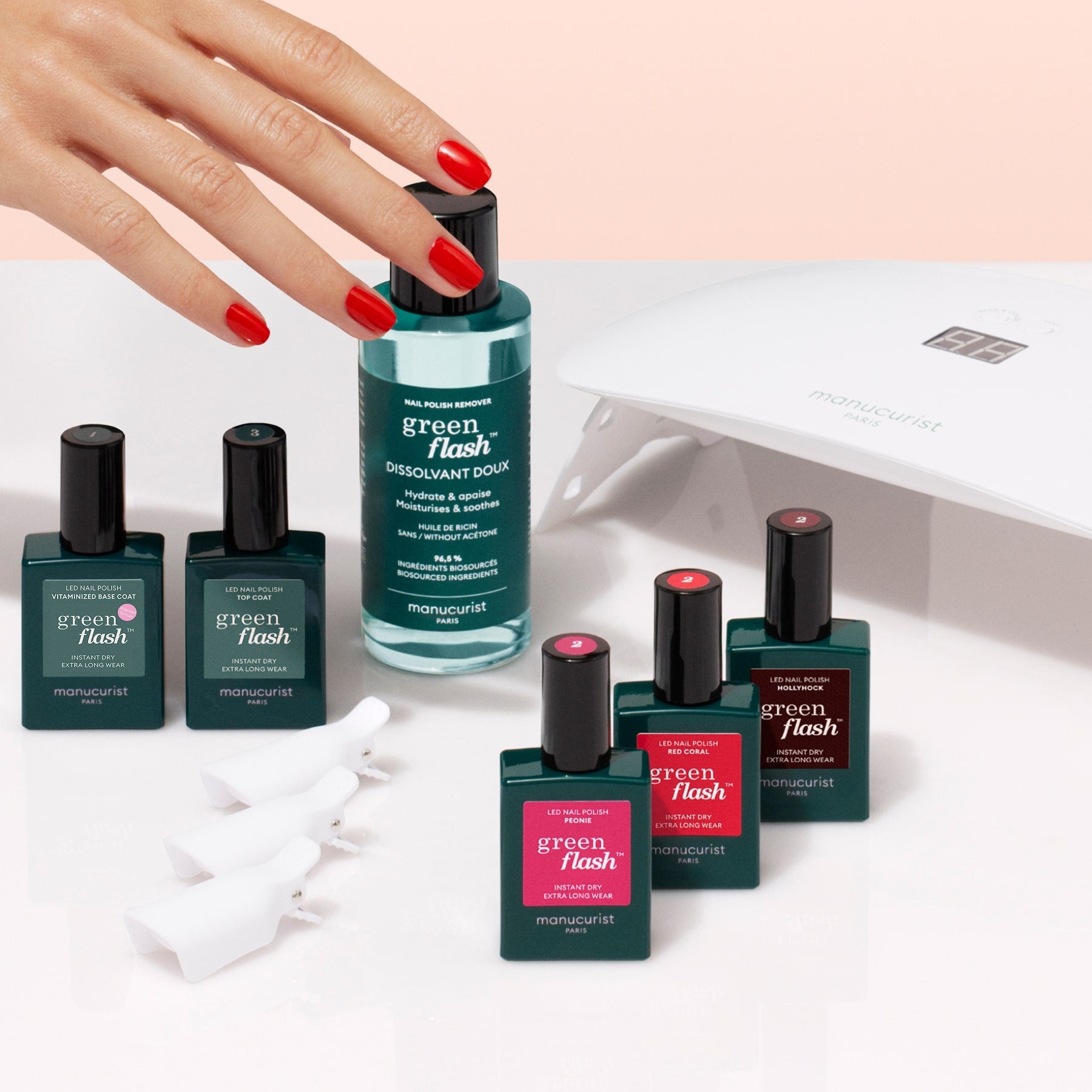 Starter kit - Green Flash LED nail polish | Manucurist
