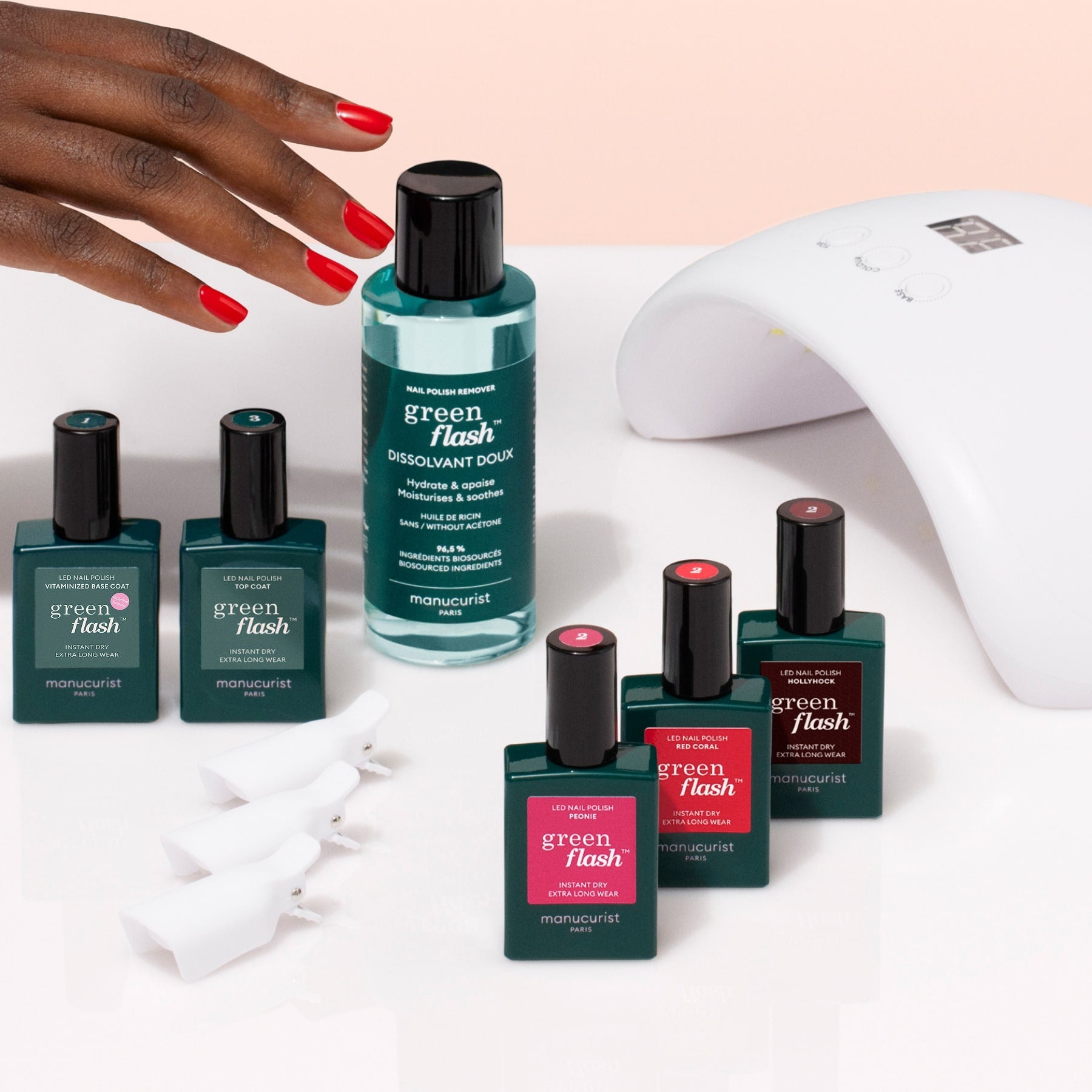 Starter kit - Green Flash LED nail polish | Manucurist