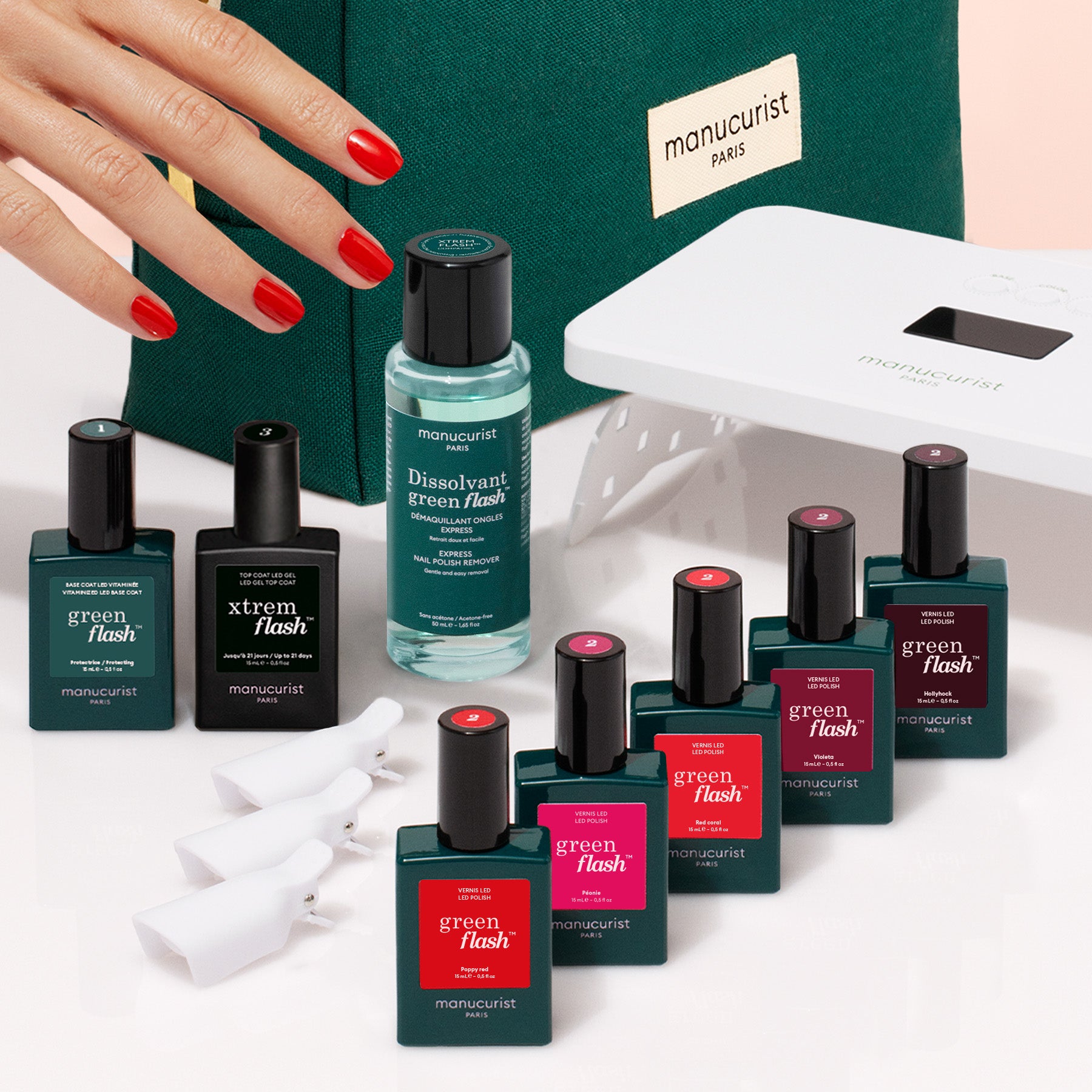 manucurist green flash まとめ売り Super starter kit - Green Flash LED nail polish | Manucurist