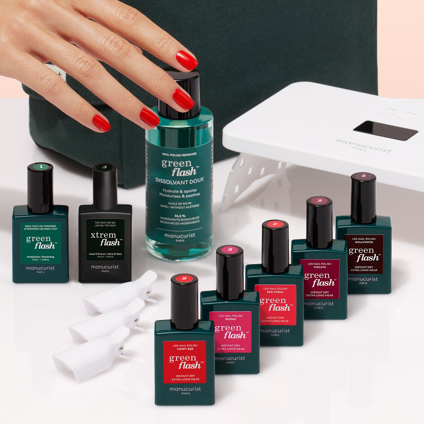 【manucurist】 グリーンフラッシュスターターキット Super starter kit - Green Flash LED nail polish | Manucurist