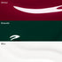 Three color swatches from Manucurist’s Customisable Trio Green—Amour (deep red), Emerald (dark green), and Bliss (white with shimmer)—each feature a smooth, glossy texture with a reflective curved highlight, perfect for creating your personalized nail polish trio or discovering on-trend green shades.