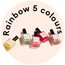 Rainbow 5 colours