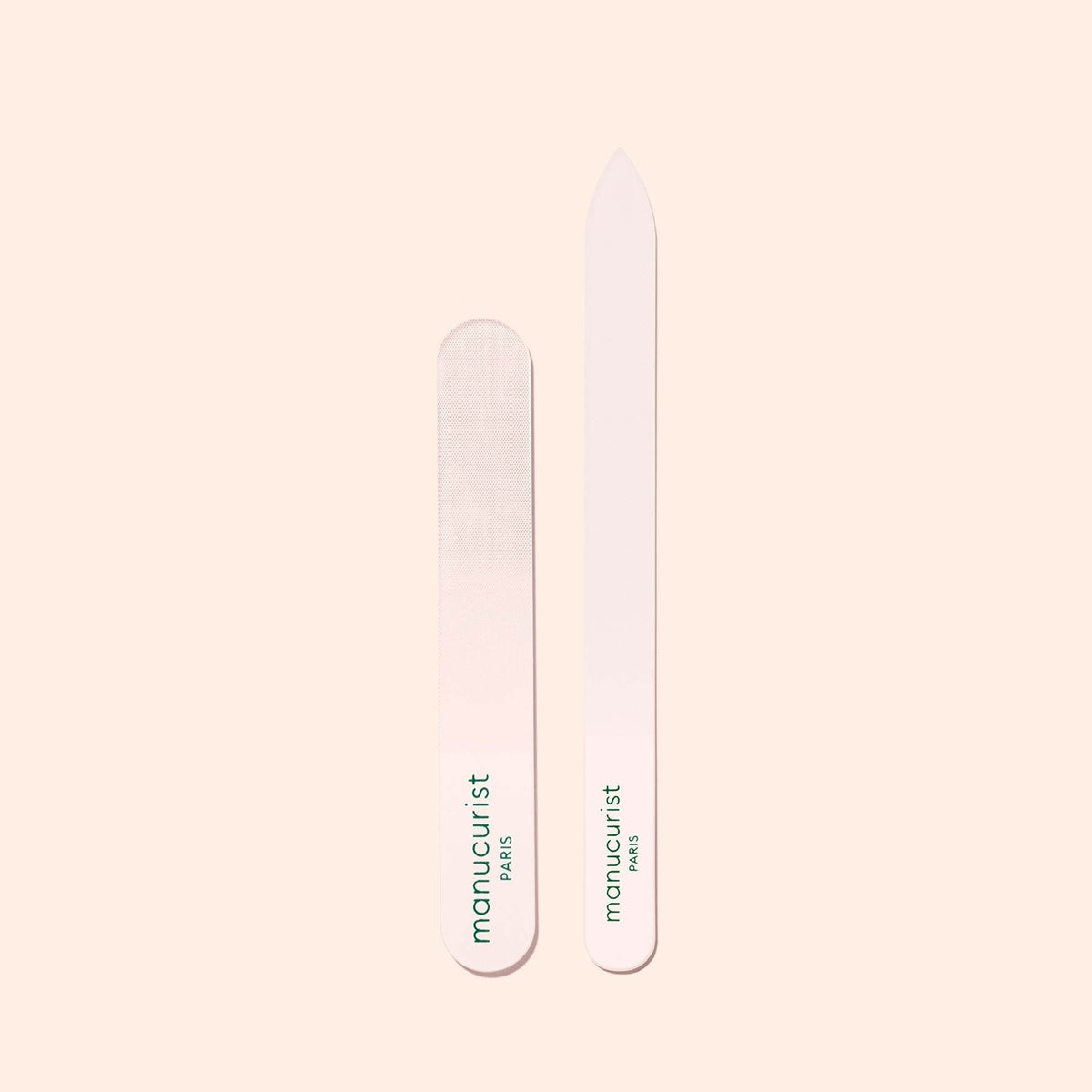The Manucurist Glass Polisher gently refines the nail plate, making it ideal for smoothing and shaping natural nails.