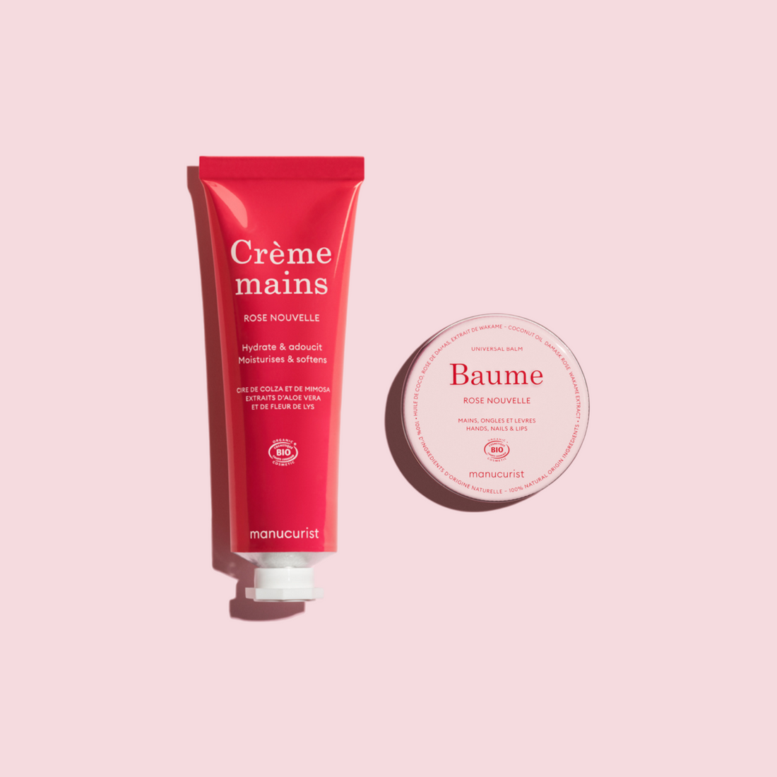 Cosmos Organic Rose Balm &amp; Cream Duo