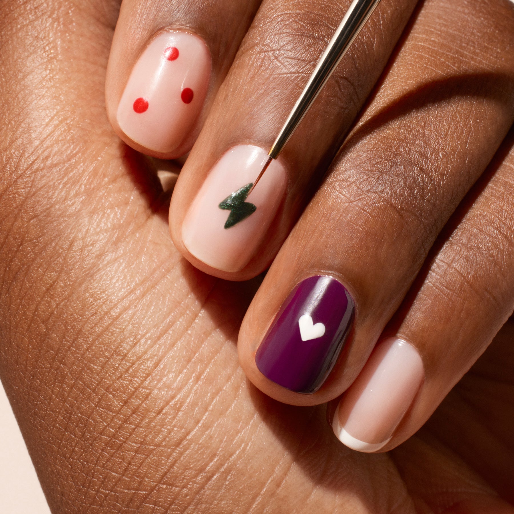 Nail Polish. Art Manicure. Colored Nail Polish. Beauty hands. Stylish  Colorful Nails Stock Photo | Adobe Stock