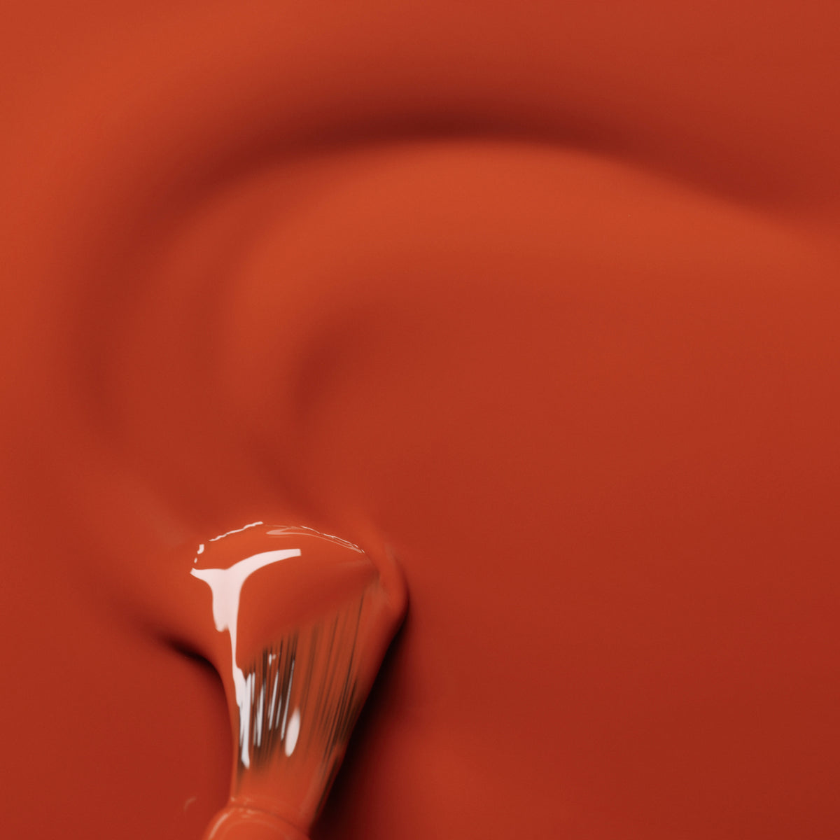 A close-up of a brush gliding Manucurist&