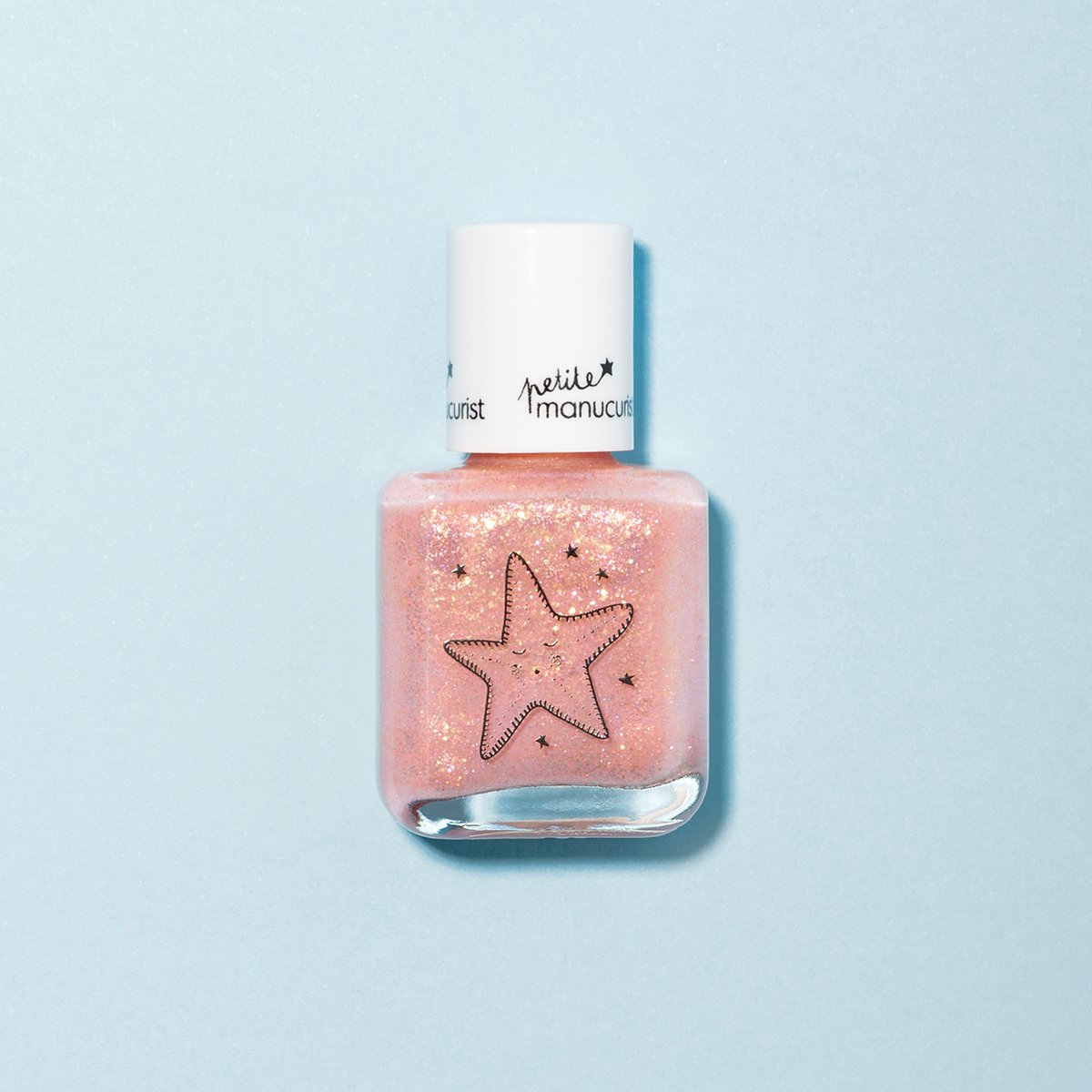 A bottle of Stella the Starfish pale pink glitter kids&